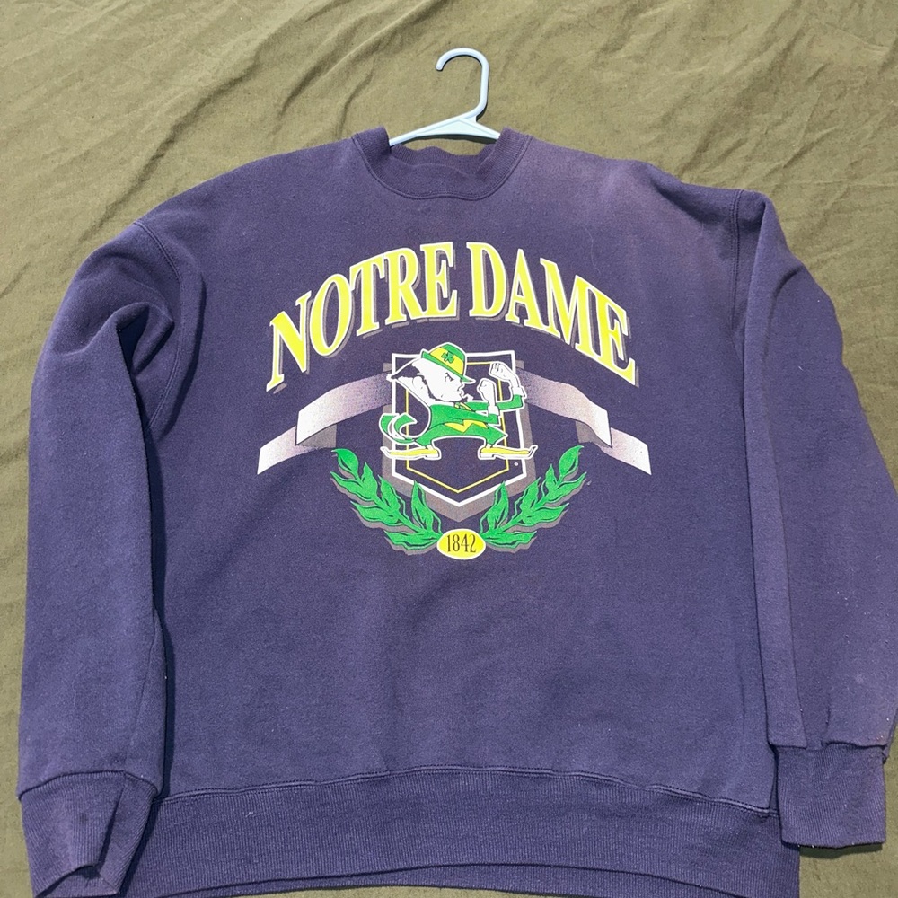 Notre Dame Purple Crewneck Sweatshirt